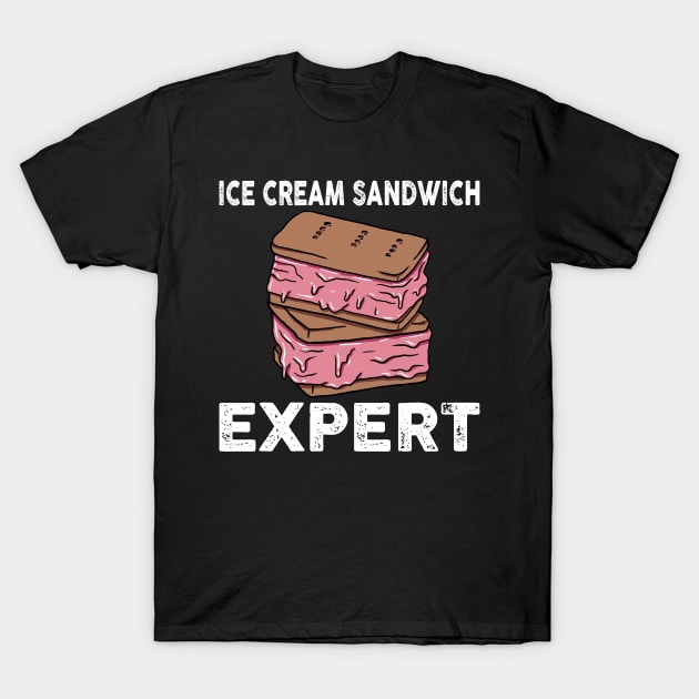 Ice Cream Sandwich Expert T-Shirt by Artistry Vibes